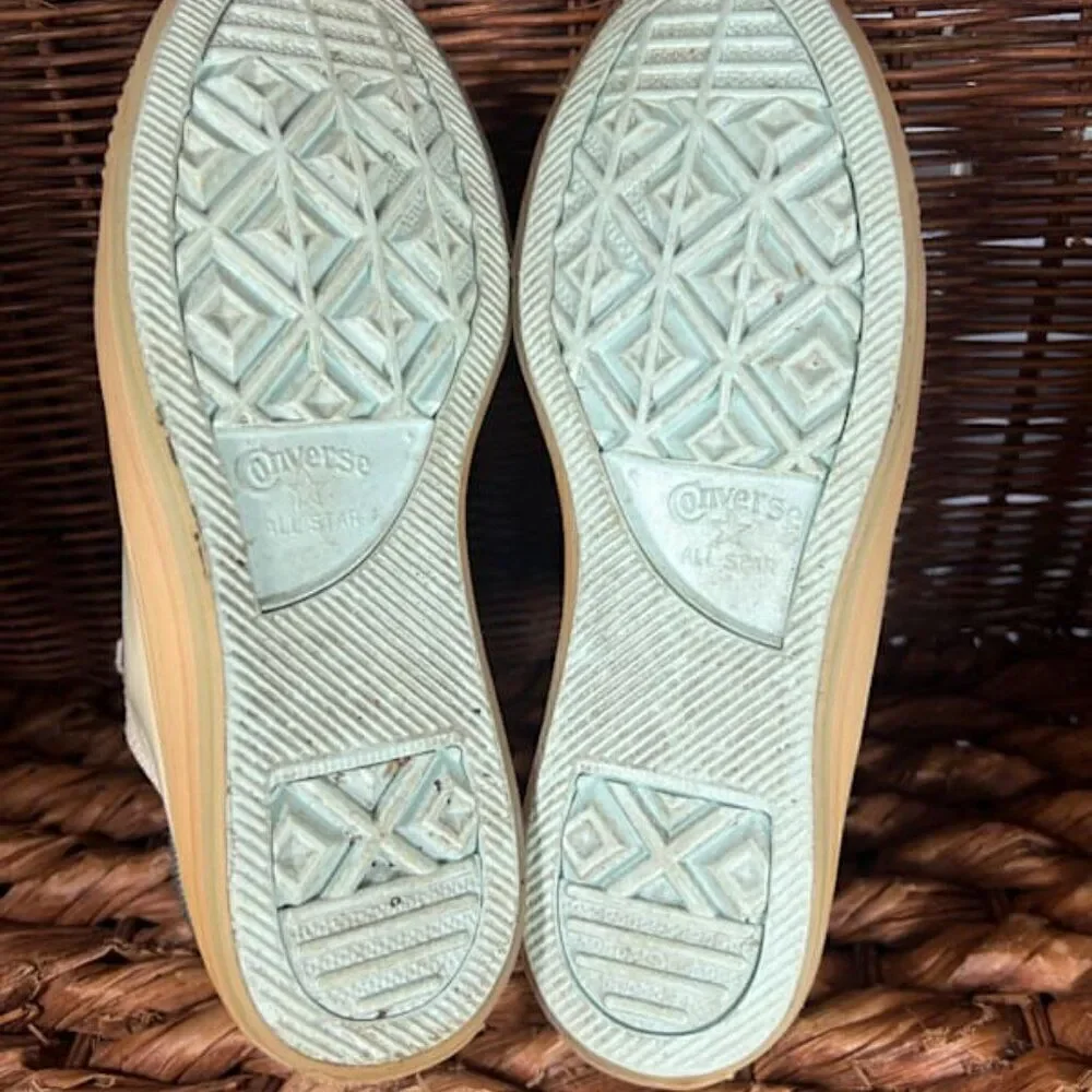 Converse Women's White Chuck Taylor‎ All Star Glow Sneakers Size 7.5 - Picture 6 of 8
